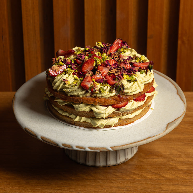 Pistachio Berry Cake (GF)