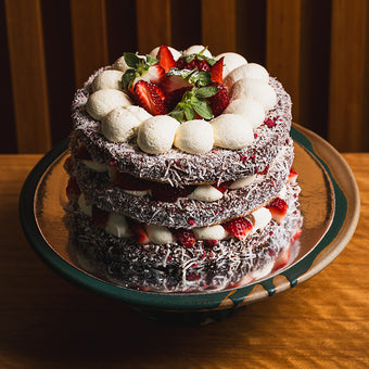 Lamington Berry Cake
